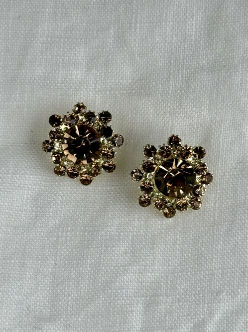 Hovedbilde Golden bling knapper 17mm