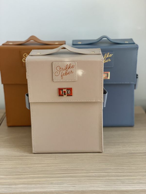 Rundpinnemappe enkel - Beige