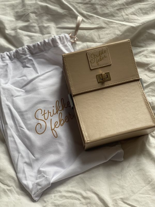 Rundpinnemappe enkel - Beige