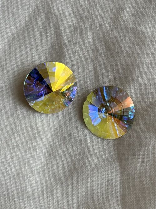 Hovedbilde Crystal knapper 20mm - AB
