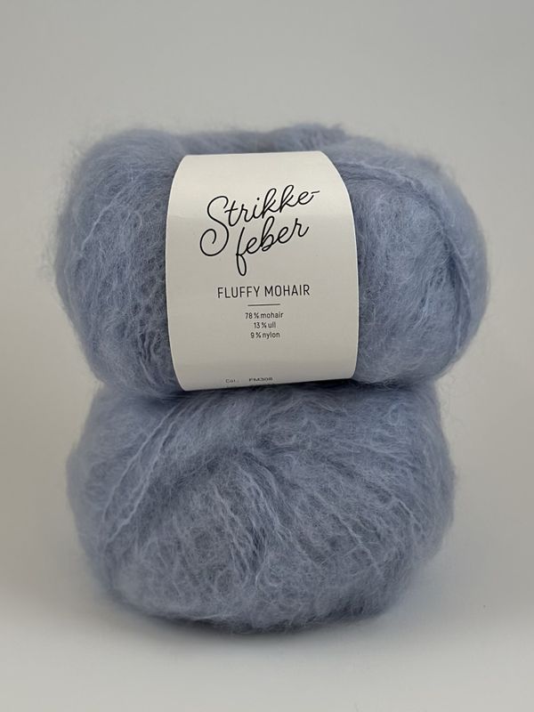 Fluffy Mohair - Lysblå FM308