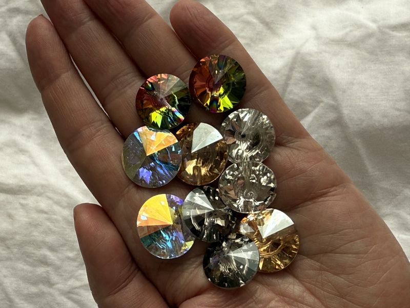 Crystal knapper 18mm - AB