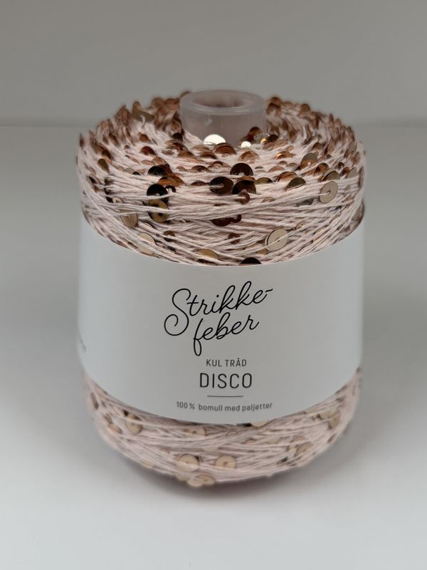 200g Disco #26 Lysrosa med rosegull paljetter