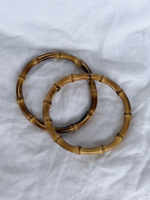 Hovedbilde Runde bambushåndtak - 12,5 cm