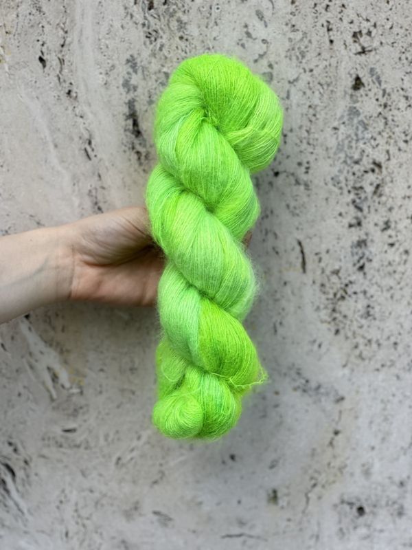 Silk Mohair -  Neongrønn