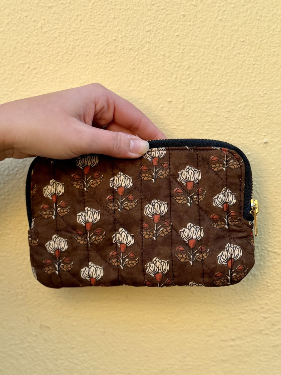 Blockprint clutch - Johanne