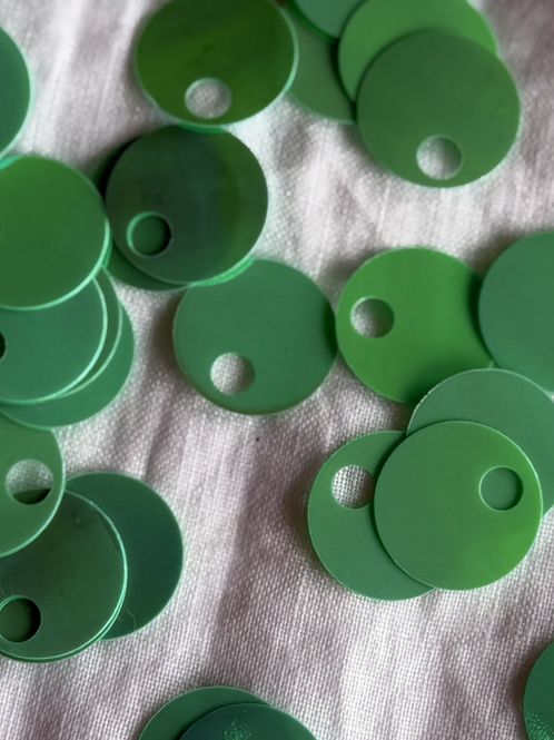 Hovedbilde Store paljetter - blank mintgrønn