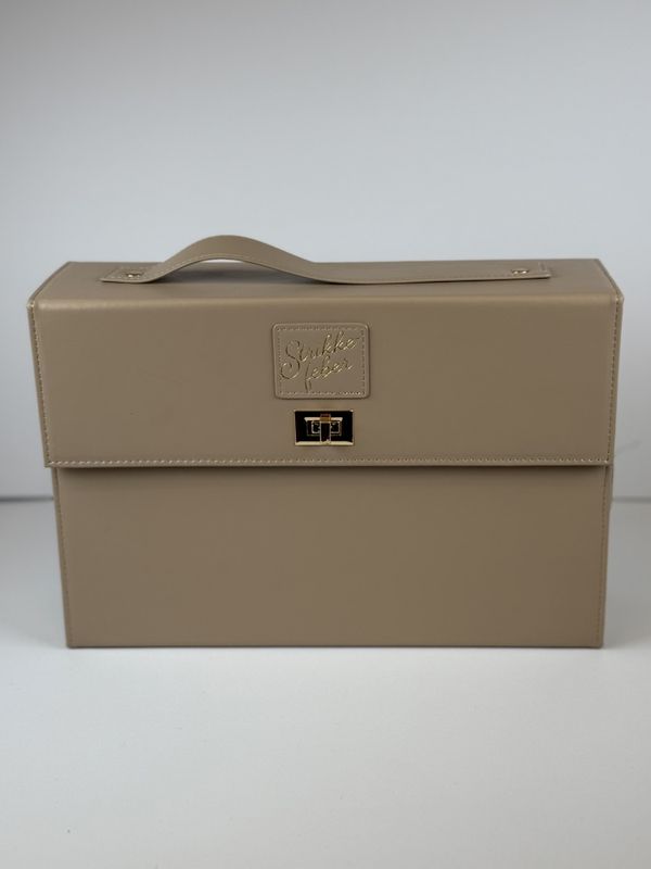 Rundpinneetui dobbel - Beige