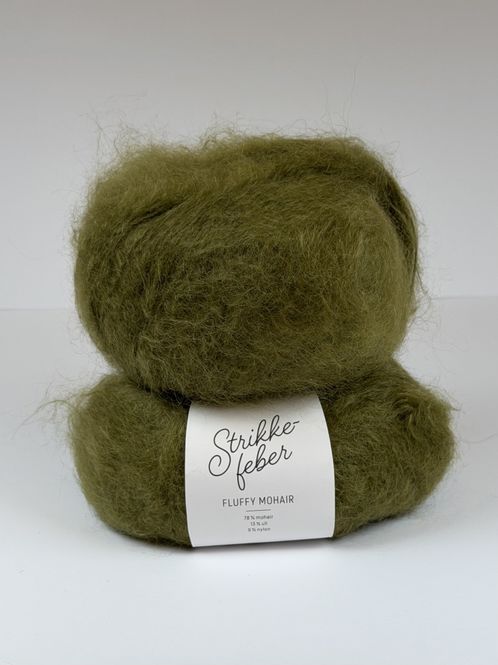 Hovedbilde Fluffy Mohair - Oliven FM009