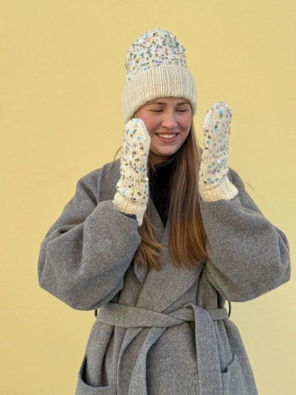 Disco Hat and Mittens