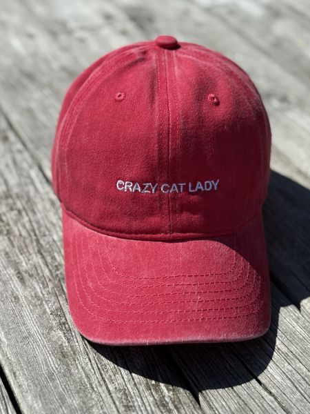 Hovedbilde Caps - Crazy Cat Lady - Rød