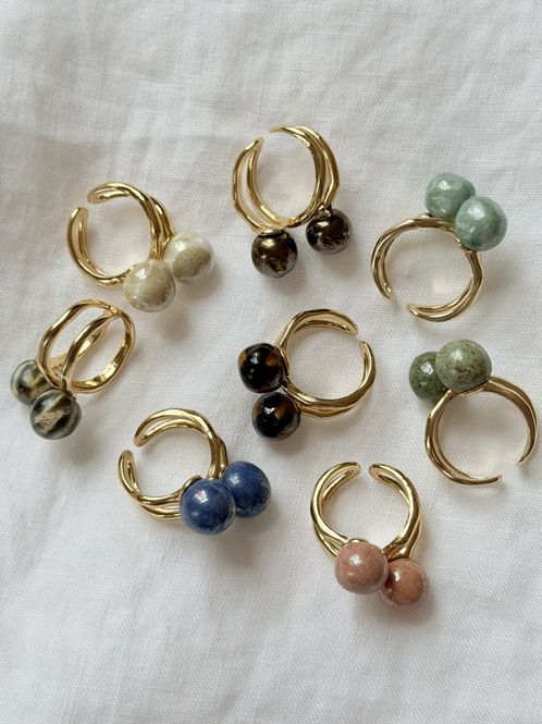 Hovedbilde Strikke ring - Gull