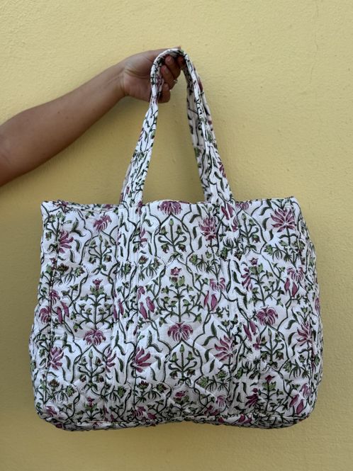 Hovedbilde Heidi - weekend bag blockprint