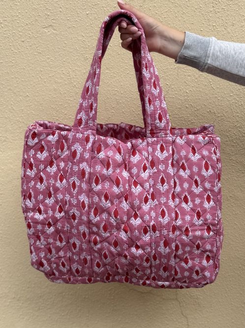 Hovedbilde Marie - weekend bag blockprint
