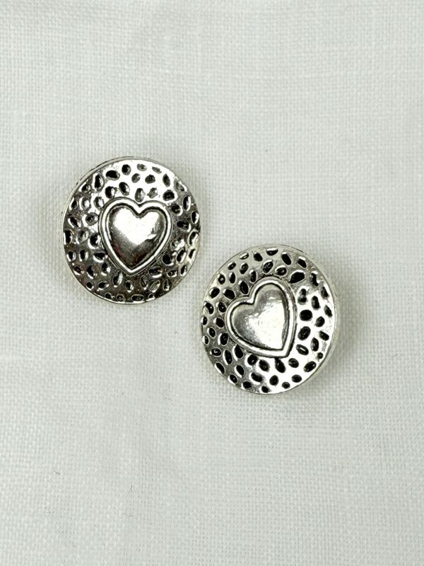 Kofteknapper - Sølvhjerte