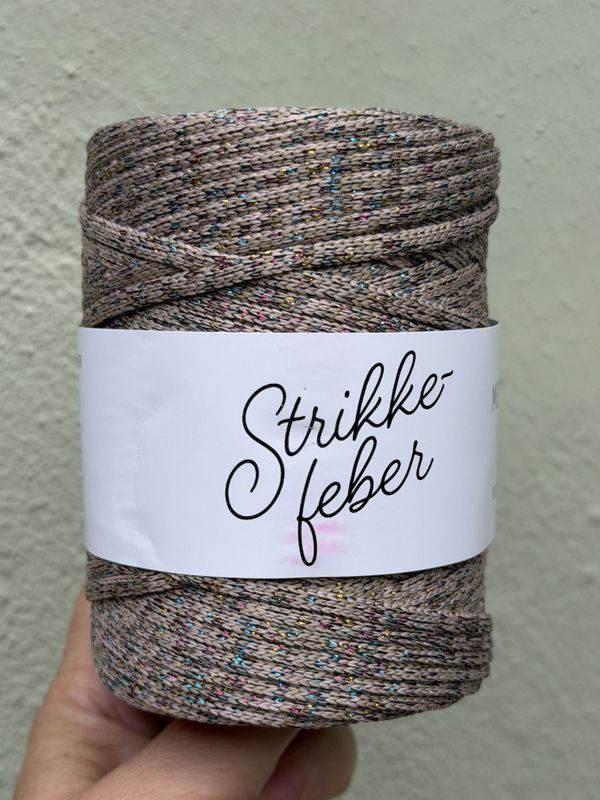 Mere Snor Glitter - #17 Beige og flerfarget