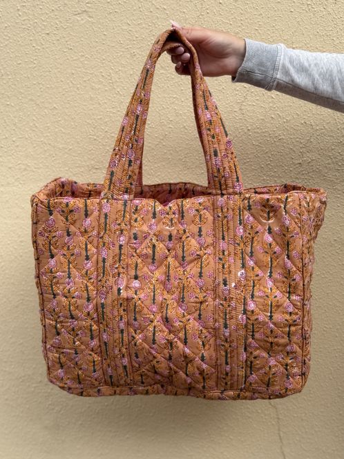 Hovedbilde Rikke  - weekend bag blockprint